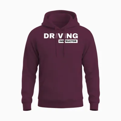 Driving Instructor Driving School Teacherss Unisex Hoodie - Maroon