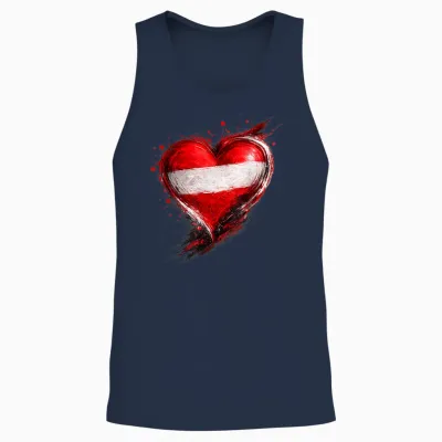 österreich Shirt österreicher Herz Herren & Damen Austria Unisex Tank Top - Navy