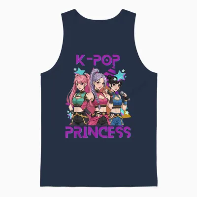 K-Pop K-Pop 8 Years Birthday Girl Unisex Tank Top - Navy