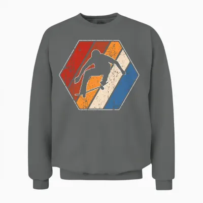 Skate Retro Unisex Sweatshirt - Graphite Heather