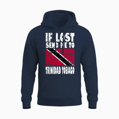Trinidad Tobago Flag Saying Unisex Hoodie - Navy