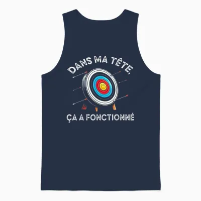 Amateur Archery Bow Hunter Archer Arrow Hunting T-Shirt, Black, S Unisex Tank Top - Navy