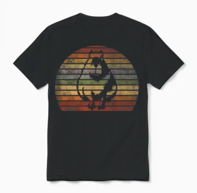 Retro Capybara Vintage Capybara Unisex T-Shirt - Black