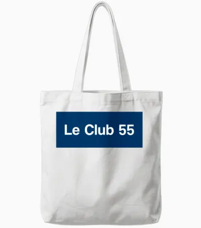 Le Club 55 Saint-Tropez, France Tote Bags - White