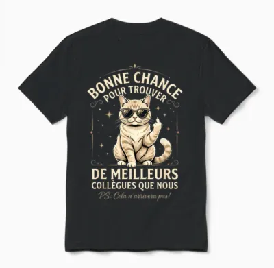Bonne Chance Pour Trouver De Meilleurs Collègues Que Nous Unisex T-Shirt - Black