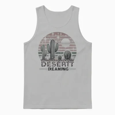Retro Desert Unisex Tank Top - Ash