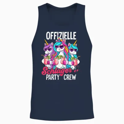 Schlager Party Crew Schlager Unisex Tank Top - Navy