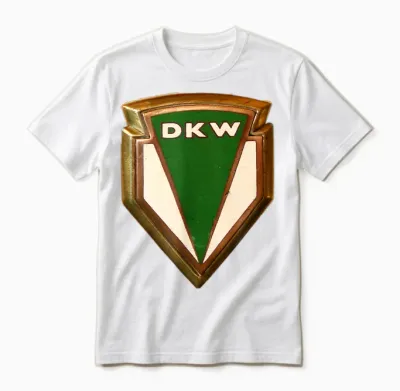 Dkw Deutscher Auto Union Mfg Autohersteller Retro Vintage Logo Unisex T-Shirt - White