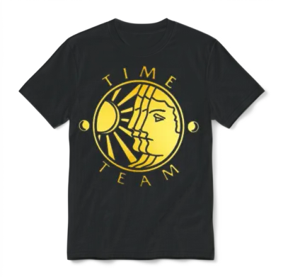 Time Team Unisex T-Shirt - Black