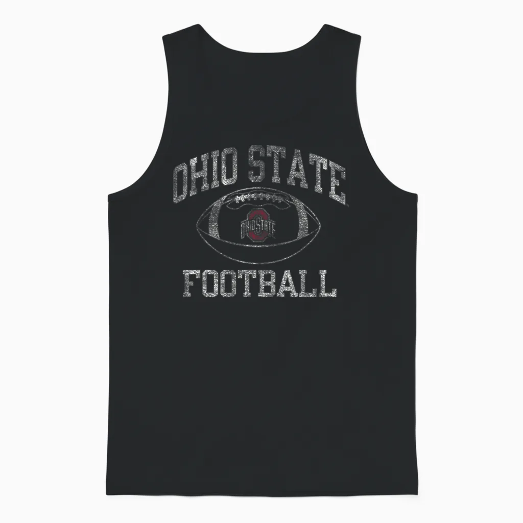Ohio State Buckeyes Football Intensity Black Unisex Tank Top in Black