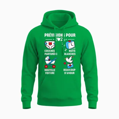 Man Soon Dad 2026 Announcement Humor, Gift Future Dad 2026 Unisex Hoodie - Irish Green