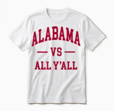 Alabama - Throwback Design - Classic Unisex T-Shirt - White
