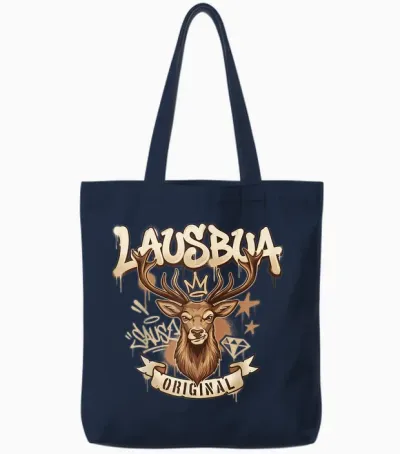 Herren Trachtenshirt Kinder Trachten Shirt Jungen Lausbua Tote Bags - Navy