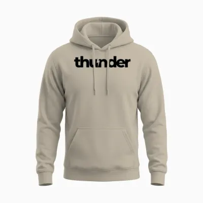 Thunder Unisex Hoodie - Sand