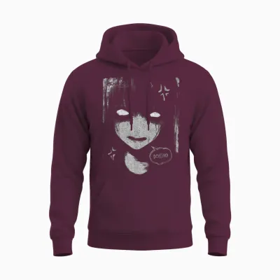 Japon Streetwear Cyberpunk Y2k Techwear Rétro Manga Anime Unisex Hoodie - Maroon