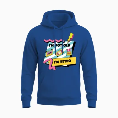 90s Retro Unisex Hoodie - Royal