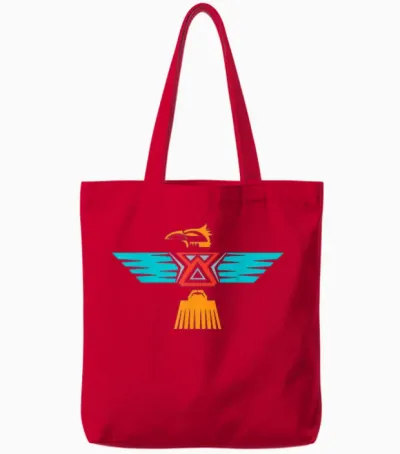 Thunderbird Stammeskunst Native American Indianer Indigene Tote Bags - Red
