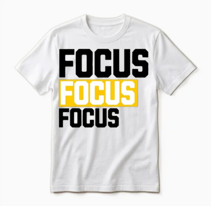 Focus Unisex T-Shirt in White