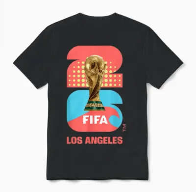 Fifa World Cup26 Los Angeles Trophy Color Unisex T-Shirt - Black
