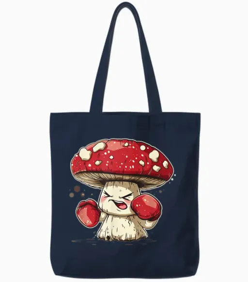 Boxer Cool Champignon Tote Bags - Navy