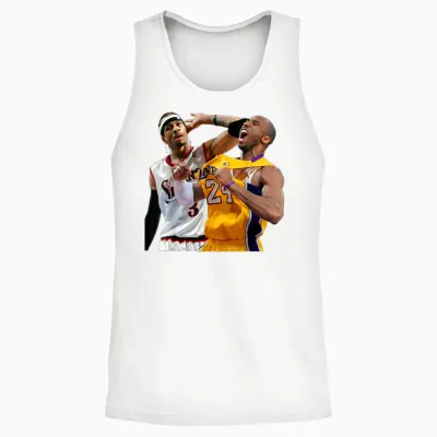 Basketball Stars Legends Vintage Retro Unisex Tank Top - White