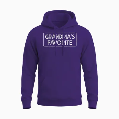Grandma's Favorite Grandchild Funny Grandson Granddaughter Unisex Hoodie - Purple
