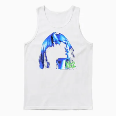 Official Billie Eilish Portrait Unisex Tank Top - White