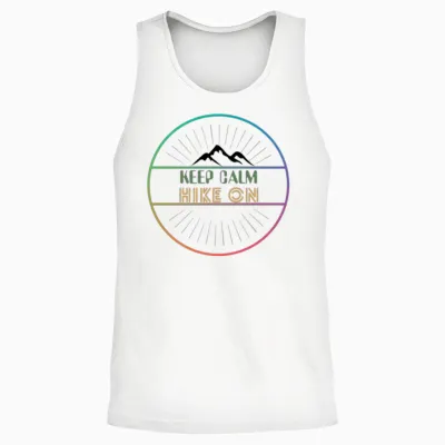 Hike On Unisex Tank Top - White