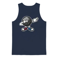 Dab Dabbing Bowling Ball Unisex Tank Top - Navy – 1