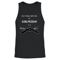 Girlfriend Black Belt Karate Martial Arts Unisex Tank Top - Black – 2