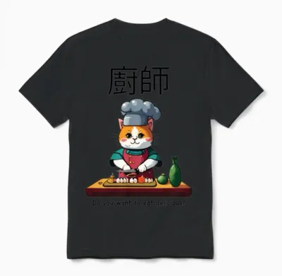 Design for Asian Food Lovers Unisex T-Shirt - Black