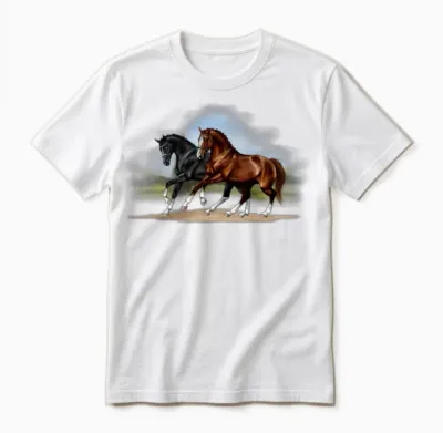 Horses Unisex T-Shirt - White