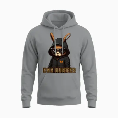 Kinder Cooler Osterhase Für Jungen Und Kinder Unisex Hoodie - Sport Grey