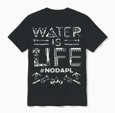 Water Is Life #nodapl Unisex T-Shirt - Black