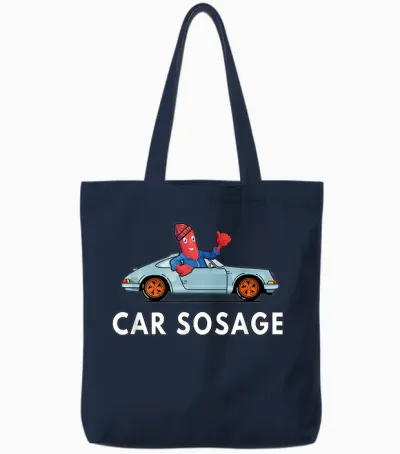 Voiture Sosage 203 Tote Bags - Navy