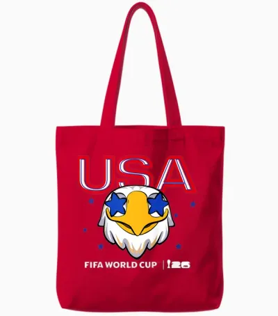 Enfant Fifa World Cup26 Usa Mascotte Stars Tote Bags - Red