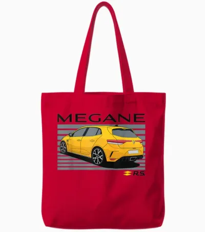 Renault Sport Megane Rs Voiture à Hayon Haute Performance Tote Bags - Red