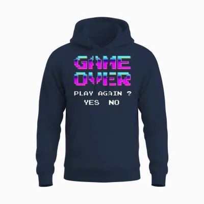 Retro Game Unisex Hoodie - Navy