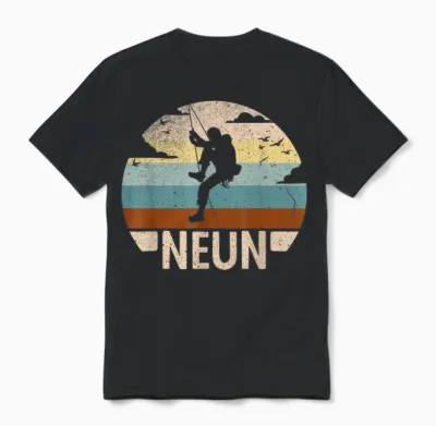 Kletterer Bouldern 9 Jahre Jungen 9 Geburtstag Klettern Unisex T-Shirt - Black
