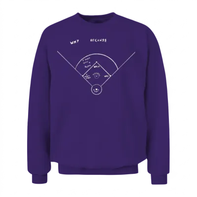 Who's on First Unisex Sweatshirt - Purple