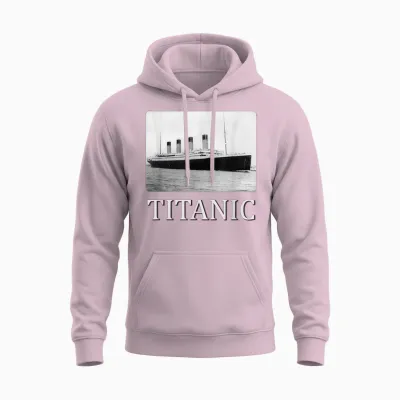 Titanic 1912 Vintage Titanic Expert Titanic Jungen Mädchen Unisex Hoodie - Light Pink