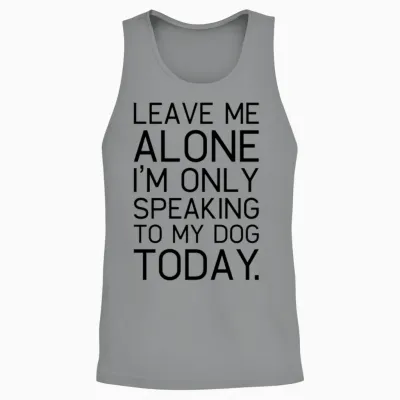Only My Dog Understands. Unisex Tank Top - Sport Grey