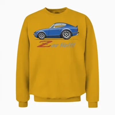 Zee Ya Blue Unisex Sweatshirt - Gold