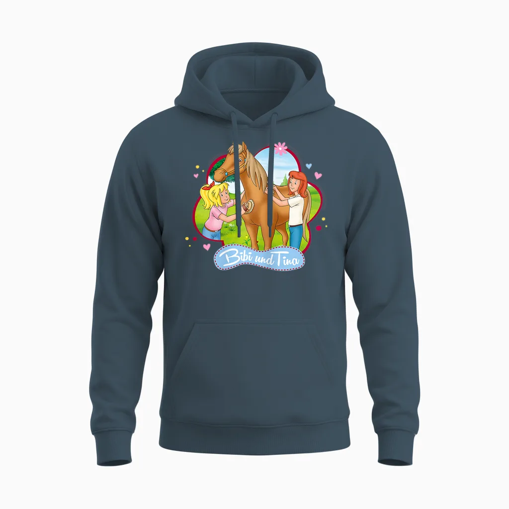 Bibi & Tina - Pferde Sommer Unisex Hoodie in Dark Heather