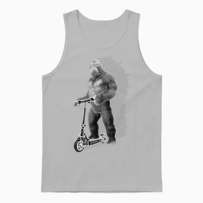 Elektroroller E-Roller E-Scooter King Kong Unisex Tank Top - Ash