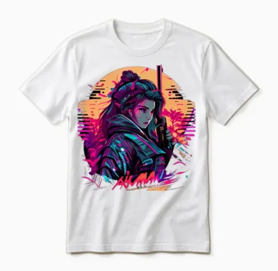 Samouraï Unisex T-Shirt - White