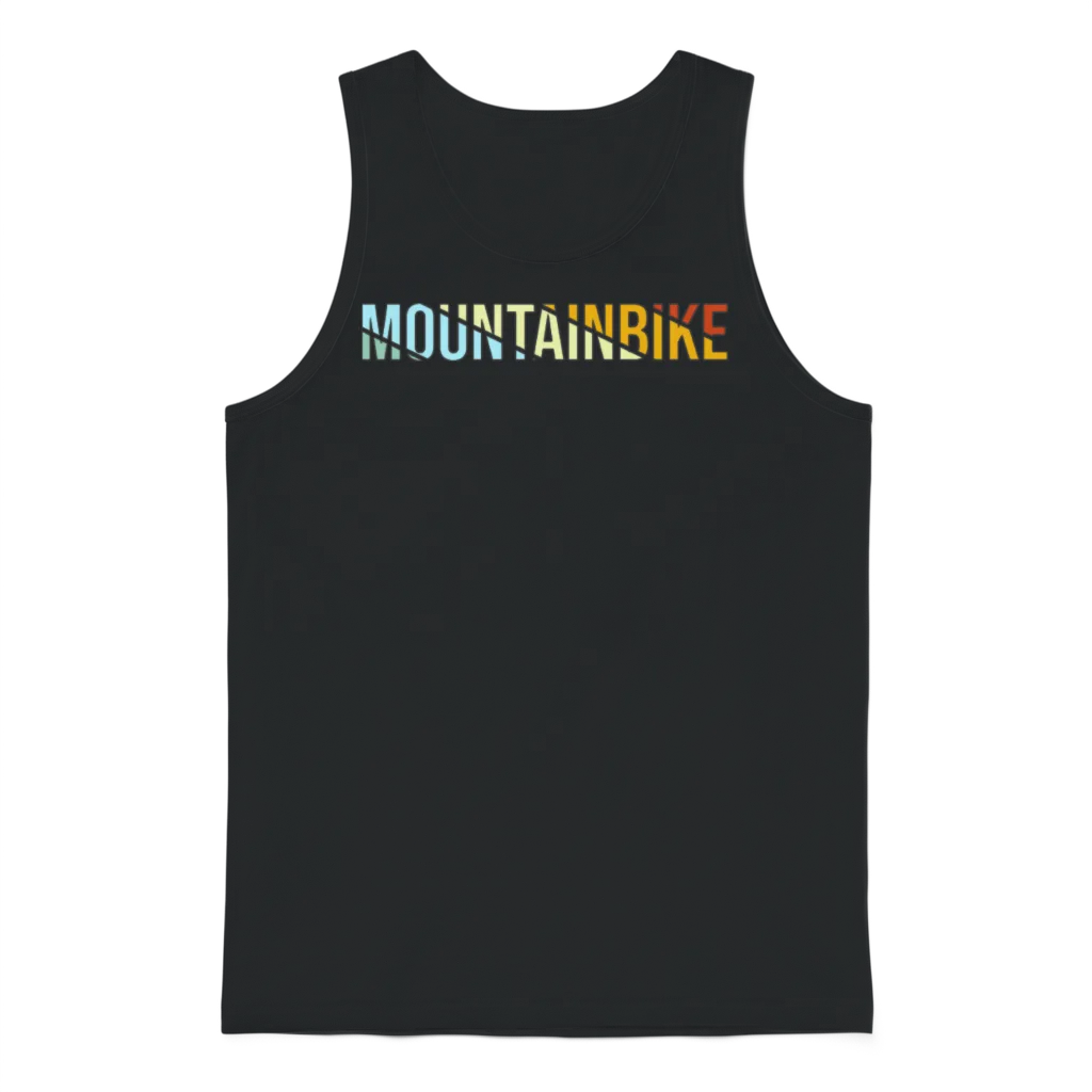 Mountainbike Retro Unisex Tank Top - Black