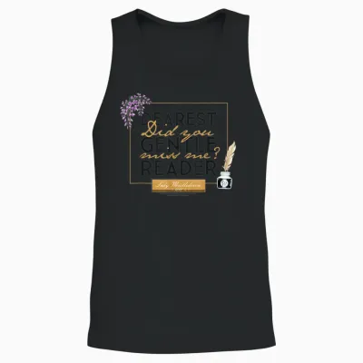 Bridgerton Dearest Gentle Reader Unisex Tank Top - Black