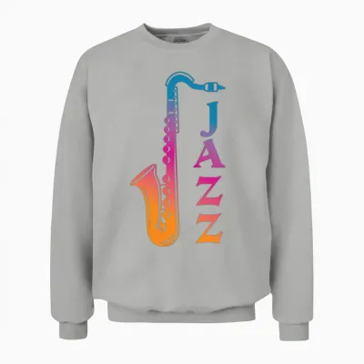 Jazz Retro Unisex Sweatshirt - Ash