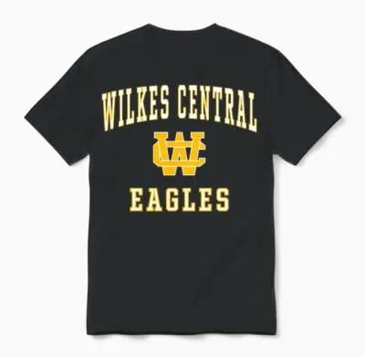 Wilkes Central High School Eagles C1 Unisex T-Shirt - Black
